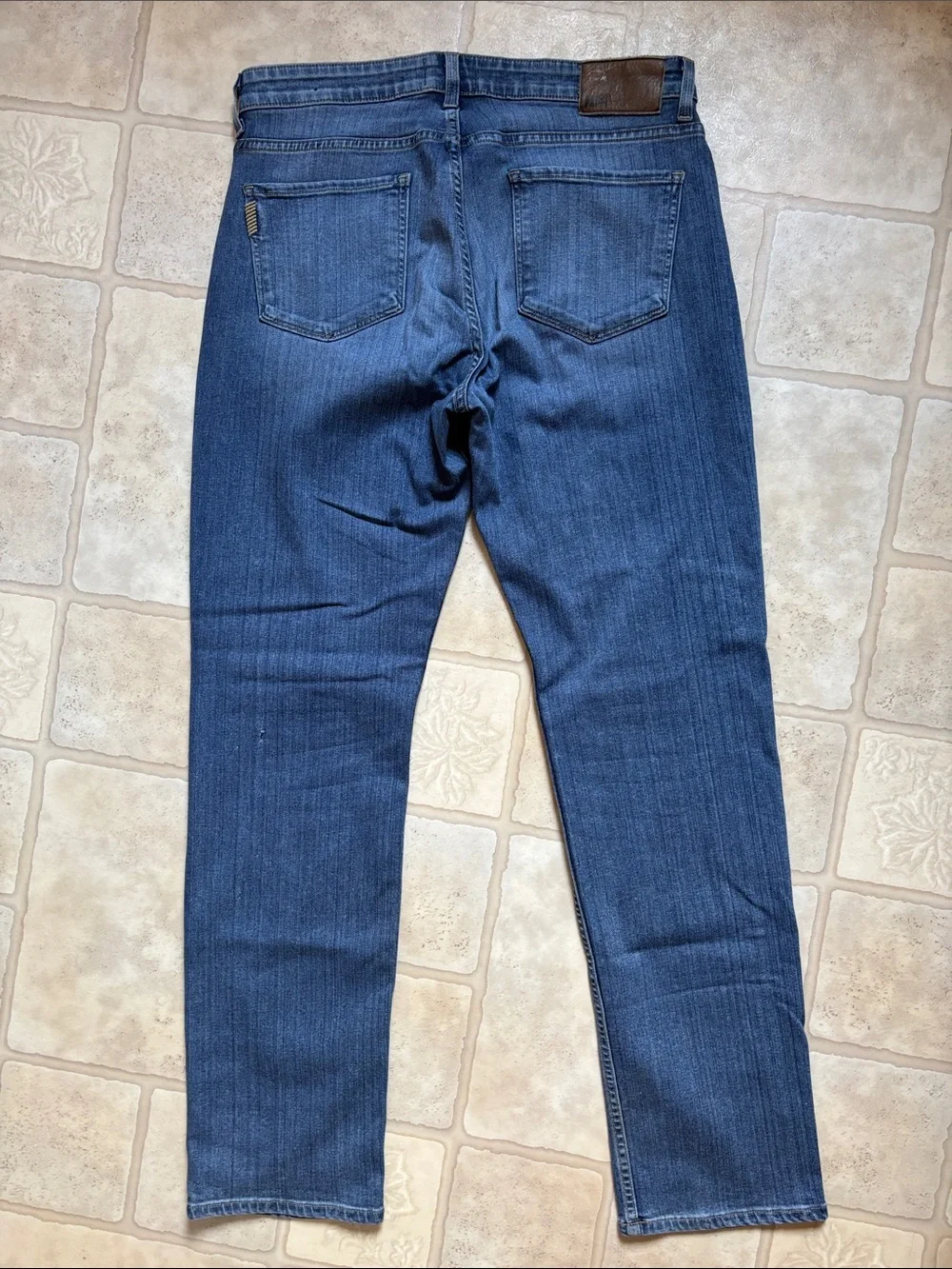 Paige Normandie Jeans Mens 33 Medium Wash Straight Leg Stretch